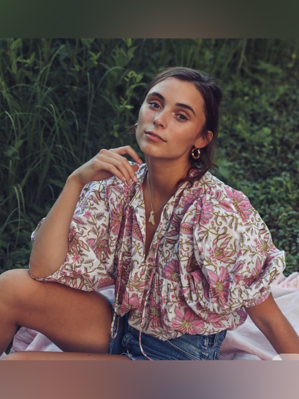 Thalia Top by Mille XL Pink Lily